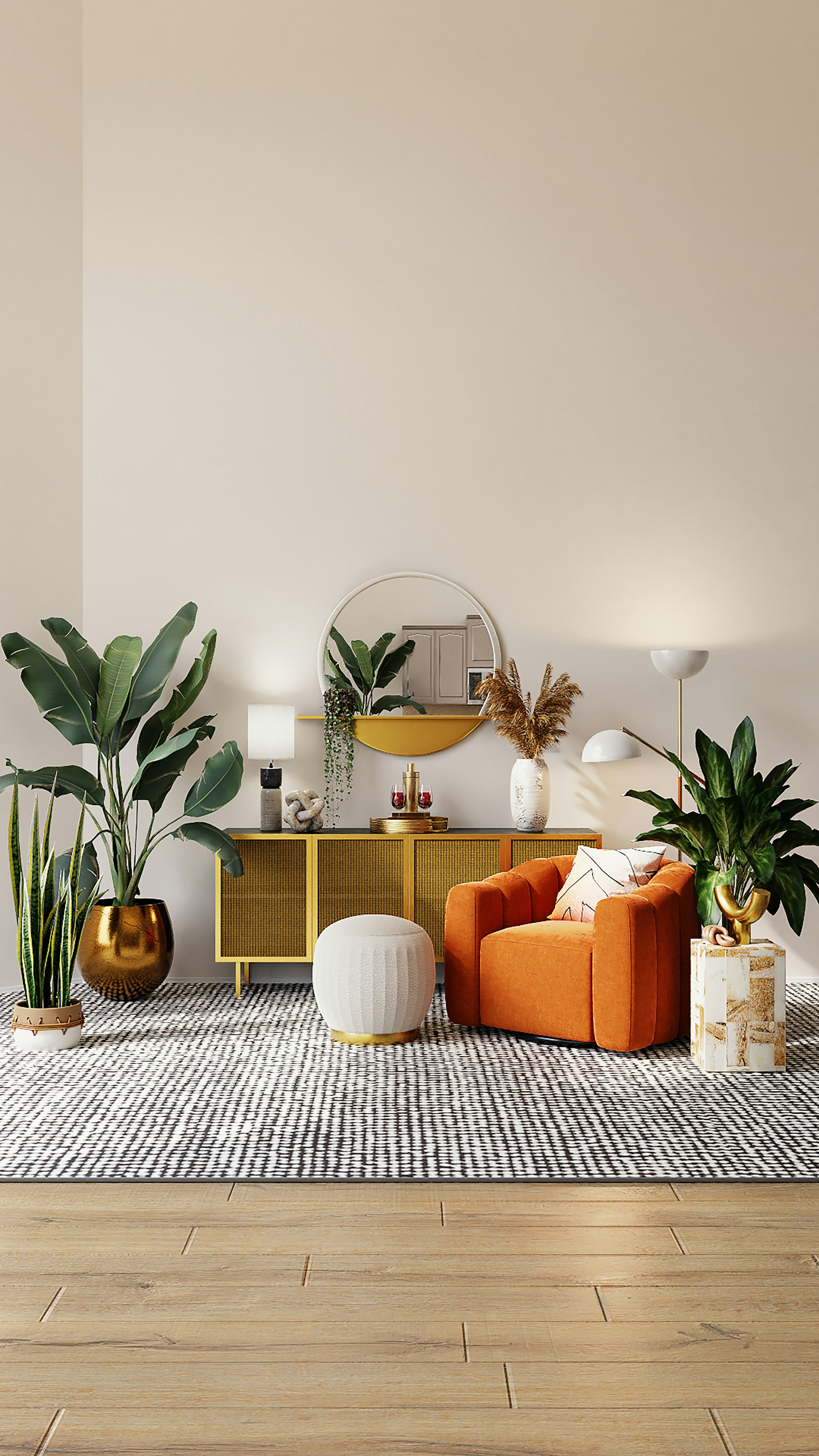 Green dresser